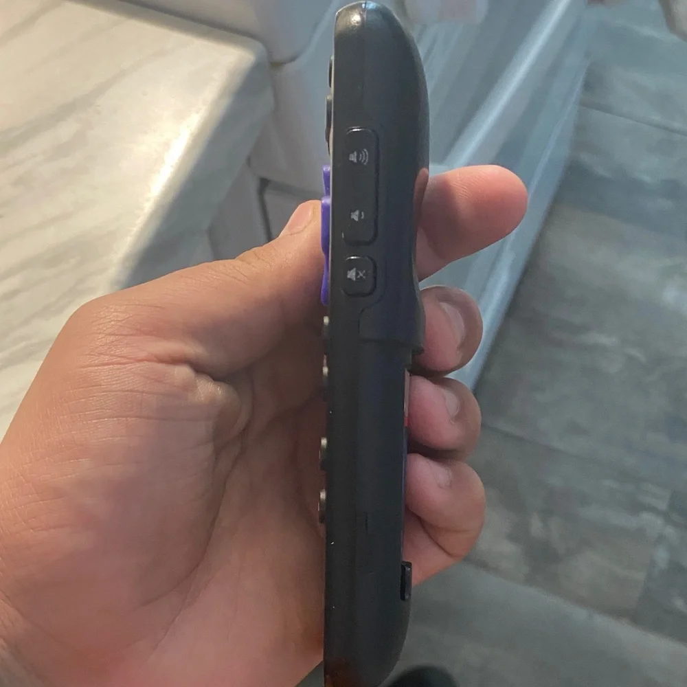 Roku Black Remote with Purple Button